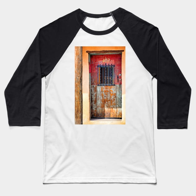 Santa Fe Weathered Entry Baseball T-Shirt by bobmeyers